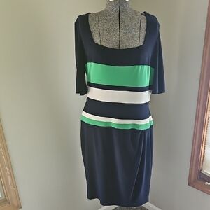 Lauren Ralph Lauren striped midi dress